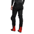 Delta 4 - Men's Motorcycle Perforated Leather Pants - Black/Black