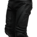Delta 4 - Men's Motorcycle Perforated Leather Pants - Black/Black