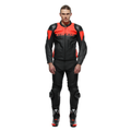 Delta 4 - Men Leather Motorcycle Pants Perf. Short/Tall Fit - Black/Black