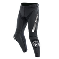 Super Speed - Leather Motorcycle Pants Men - Black/White
