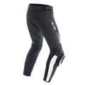 Super Speed - Leather Motorcycle Pants Men - Black/White