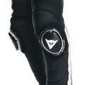 Super Speed - Leather Motorcycle Pants Men - Black/White