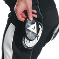 Super Speed - Leather Motorcycle Pants Men - Black/White