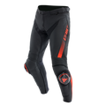 Super Speed - Leather Motorcycle Pants Men - Black/White