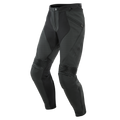 Pony 3 - Men's Motorcycle Perforated Leather Pants - Black-Matt
