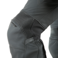 Pony 3 - Men's Motorcycle Perforated Leather Pants - Black-Matt
