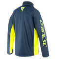 Storm 2 - Unisex Motorcycle Rain Jacket - Black-Iris/Fluo-Yellow