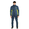 Storm 2 - Unisex Motorcycle Rain Jacket - Black-Iris/Fluo-Yellow
