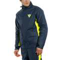 Storm 2 - Unisex Motorcycle Rain Jacket - Black-Iris/Fluo-Yellow