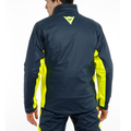 Storm 2 - Unisex Motorcycle Rain Jacket - Black-Iris/Fluo-Yellow