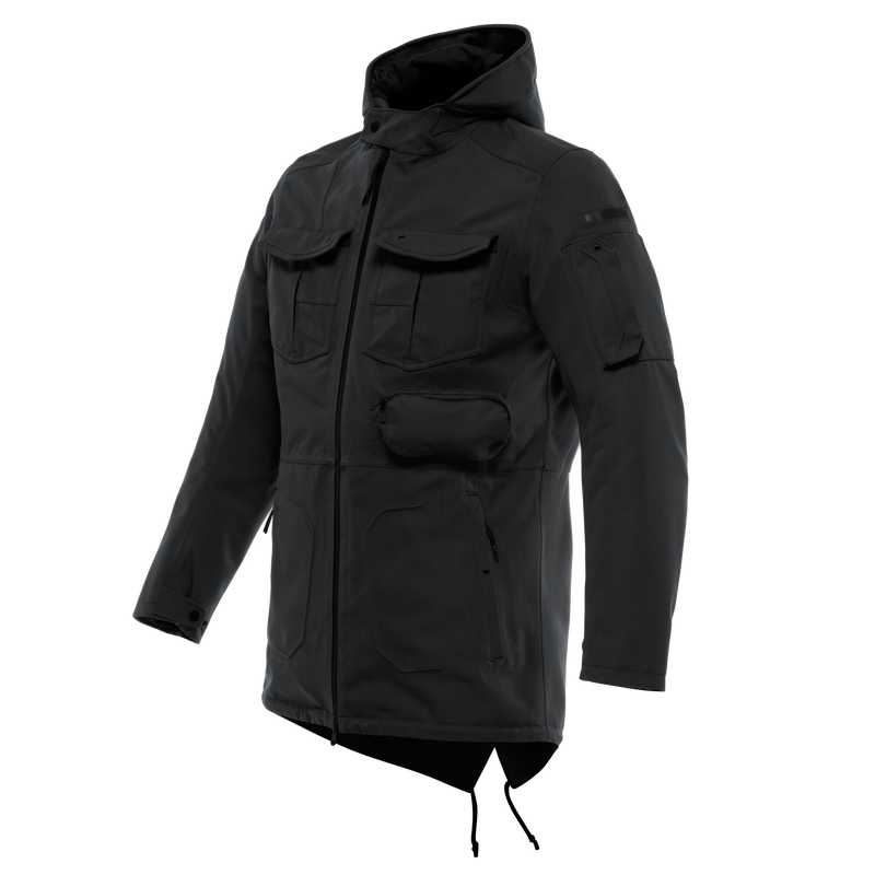 Duomo ABSØLUTESHELL™ Pro - Men's Waterproof Motorcycle Parka - Black