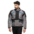 Gullfoss D-Dry - Motorcycle Jacket Waterproof Men - Gargoyle/Black/Blue
