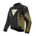 Super Sprint D-Dry - Men's Waterproof Motorcycle Jacket - Black/Green/Fluo Yellow