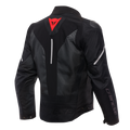 Super Sprint D-Dry - Men's Waterproof Motorcycle Jacket - Black/Black/Red-Lava
