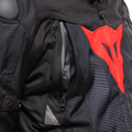 Super Sprint D-Dry - Men's Waterproof Motorcycle Jacket - Black/Black/Red-Lava