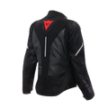 Super Sprint D-Dry - Women's Waterproof Motorcycle Jacket - Black/Black/Red-Lava