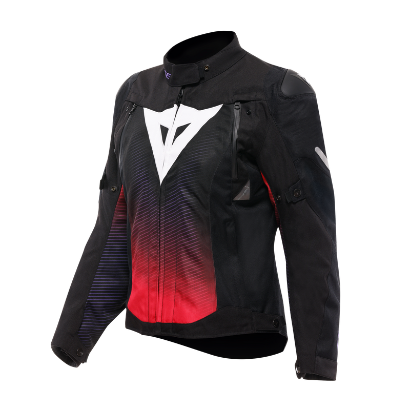 Super Sprint D-Dry - Women's Waterproof Motorcycle Jacket - Black/Fuchsia/White