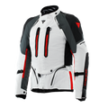 Super Adventure ABSØLUTESHELL™ - Men Motorcycle Off-Road Jacket - Glacier-Grey/Iron-Gate/Red