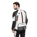 Super Adventure ABSØLUTESHELL™ - Men Motorcycle Off-Road Jacket - Glacier-Grey/Iron-Gate/Red