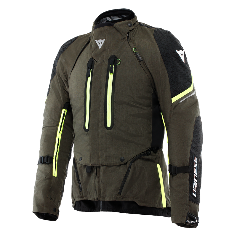 Super Adventure ABSØLUTESHELL™ - Men Motorcycle Off-Road Jacket - Tarmac/Black/Fluo Yellow