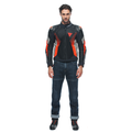 Super Rider 2 ABSOLUTESHELL™ - Men's Waterproof Motorcycle Jacket - Black/Dark-Gull-Gray/Fluo-Red