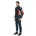 Super Rider 2 ABSOLUTESHELL™ - Men's Waterproof Motorcycle Jacket - Black/Dark-Gull-Gray/Fluo-Red