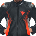 Super Rider 2 ABSOLUTESHELL™ - Men's Waterproof Motorcycle Jacket - Black/Dark-Gull-Gray/Fluo-Red