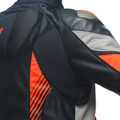 Super Rider 2 ABSOLUTESHELL™ - Men's Waterproof Motorcycle Jacket - Black/Dark-Gull-Gray/Fluo-Red