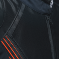 Super Rider 2 ABSOLUTESHELL™ - Men's Waterproof Motorcycle Jacket - Black/Dark-Gull-Gray/Fluo-Red