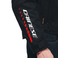 Veloce D-DRY®- Men's Waterproof Motorcycle Jacket - Black/White/Lava-Red