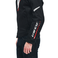 Veloce D-DRY®- Men's Waterproof Motorcycle Jacket - Black/White/Lava-Red