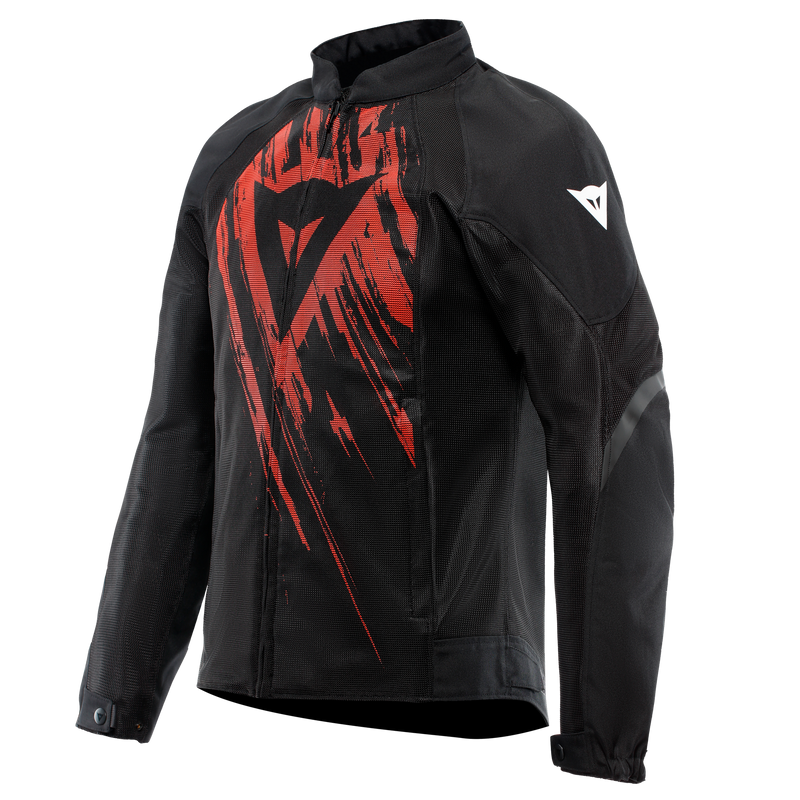 Herosphere Air - Men Summer Motorcycle Jacket - Black/Red Tarmac