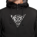 Bovisa - Motorcycle Hoodie Full-Zip - Black/White
