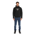 Bovisa - Motorcycle Hoodie Full-Zip - Black/White