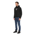Bovisa - Motorcycle Hoodie Full-Zip - Black/White