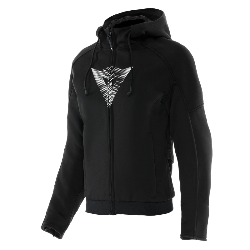 Daemon-X - Women's Motorcycle Hoodie Full-Zip - Black