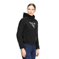 Daemon-X - Women's Motorcycle Hoodie Full-Zip - Black