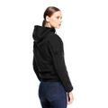 Daemon-X - Women's Motorcycle Hoodie Full-Zip - Black