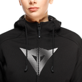 Daemon-X - Women's Motorcycle Hoodie Full-Zip - Black