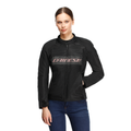 Herosphere Air - Women's Summer Motorcycle Jacket - Black/White/Peach