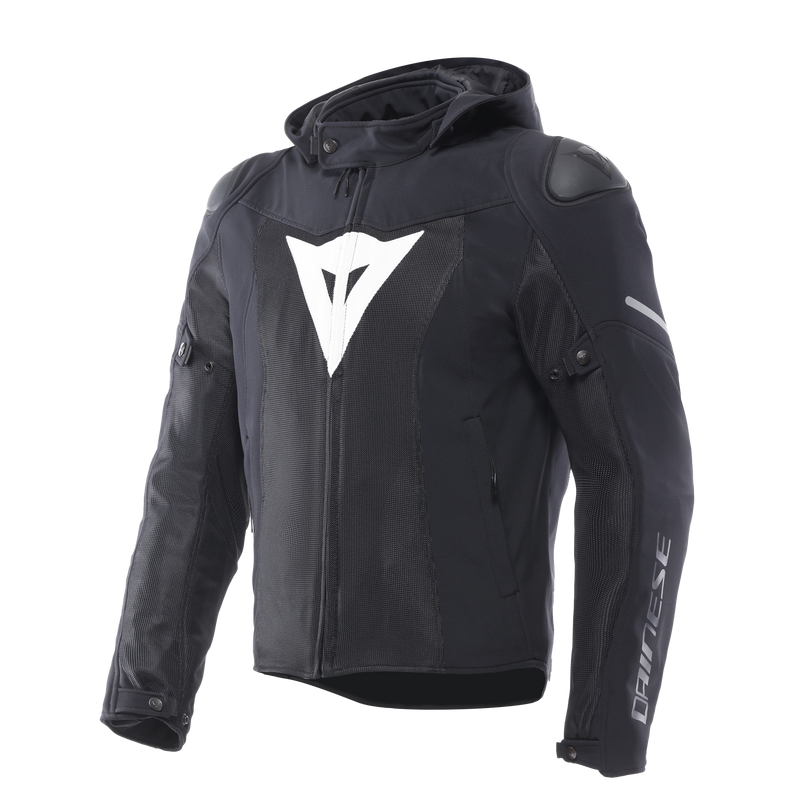 Super Sprint Air Tex - Men's Summer Mesh Motorcycle Jacket - Black/White