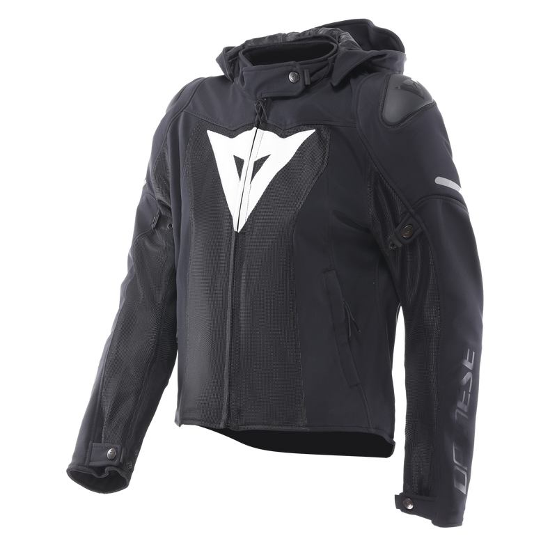 Super Sprint Air Tex - Women's Summer Mesh Motorcycle Jacket - Black/White