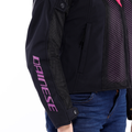 Super Sprint Air Tex - Women's Summer Mesh Motorcycle Jacket - Black/Pink/Viola