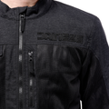 Alfama Air Tex - Men's Summer Mesh Motorcycle Jacket - Dark Grey/Black