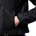 Alfama Air Tex - Men's Summer Mesh Motorcycle Jacket - Dark Grey/Black