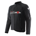 Herosphere Air Tex - Men's Motorcycle Jacket In Fabric - Black/White Stripes/Red