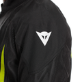 Herosphere Air Tex - Men's Motorcycle Jacket In Fabric - Black/White/Yellow-Fluo