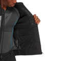 Herosphere Air Tex - Men's Motorcycle Jacket In Fabric - Black/White/Yellow-Fluo