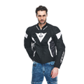 Avro 5 - Men's Fabric Motorcycle Jacket - Black/White/Black