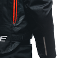 Avro 5 - Men's Fabric Motorcycle Jacket - Black/Red-Fluo/White